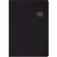 Brepols Armada Seta Zakagenda 2026 1 Week per 2 pagina's Duits, Engels, Frans, Nederlands Zwart 0,931,2120,99,6,0