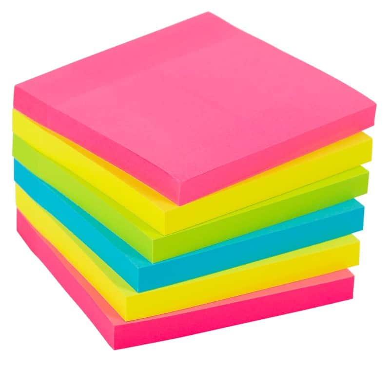Viking Extra Super Sticky Notes 76 x 76 mm Kleurenassortiment 6 blokken à 90 Vellen