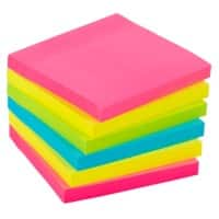 Viking Extra Super Sticky Notes 76 x 76 mm Kleurenassortiment 6 blokken à 90 Vellen