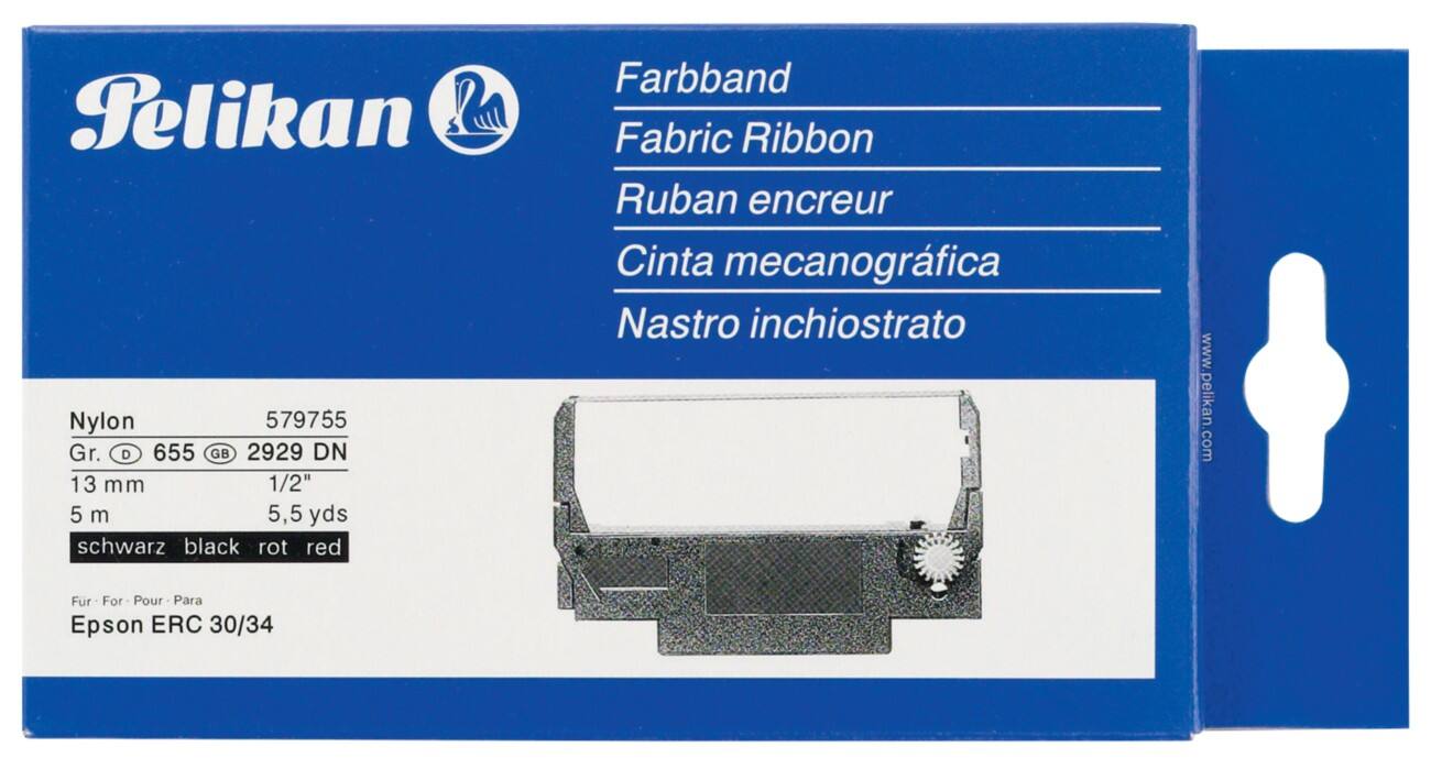 Pelikan Original voor Epson 579755 Zwart & Rood Printerlint