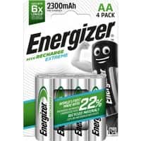 Energizer Batterij Extreme AA 2300 mAh Nikkel-metaalhydride (NiMH) 1.2 V 4 Stuks