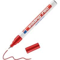 edding 780 Permanent Lakmarker Rood Extra Fijn Naaldpunt 1 -    Waterbestendig