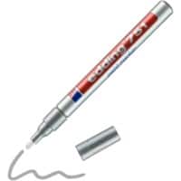 edding 751 Permanent Lakmarker Zilver Fijn Ronde punt 1 - 2 mm  Waterbestendig