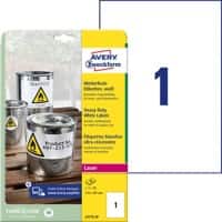 Avery Etiketten L4775-20 Klevend A4 Wit 210 x 297 mm 20 Vellen à 1 Etiket