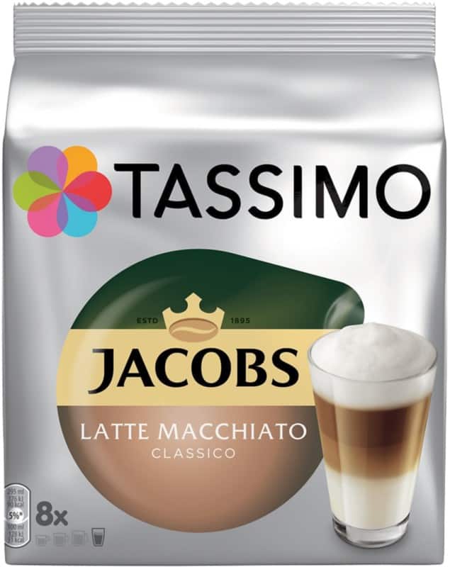 Tassimo Latte Macchiato Koffiecups 33 g Pak van 8 stuks