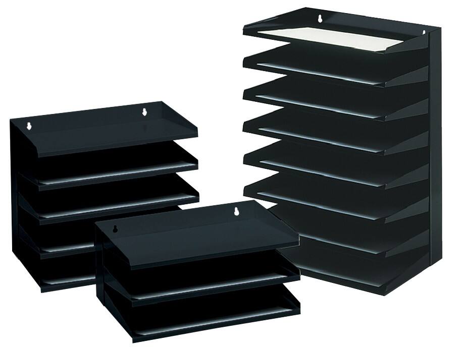 Sorteerrek 8-delig Zwart A4 8-delig Metaal 38 x 25 x 50 cm