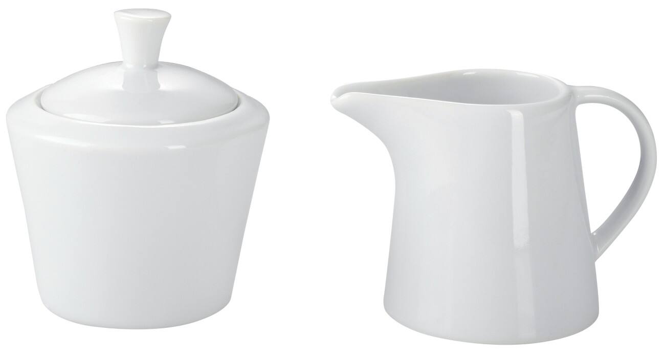 Niceday Suikerpot en melkkannetje 150 ml Wit 2 Stuks