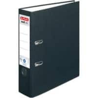 herlitz maX.file nature plus Breed Ordner A4 80 mm Zwart 2 Ringen 10841369 Karton, PP (Polypropeen) Reliëf Staand