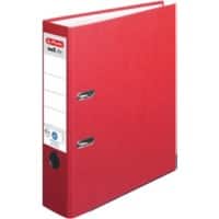 herlitz maX,file nature plus Breed Ordner A4 80 mm Rood 2 Ringen 10841385 Karton, PP (Polypropeen) Reliëf Staand