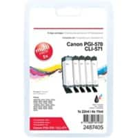 Viking PGI-570/CLI-571 compatibele Canon inktcartridge cyaan, magenta, geel, zwart multipak 5 stuks