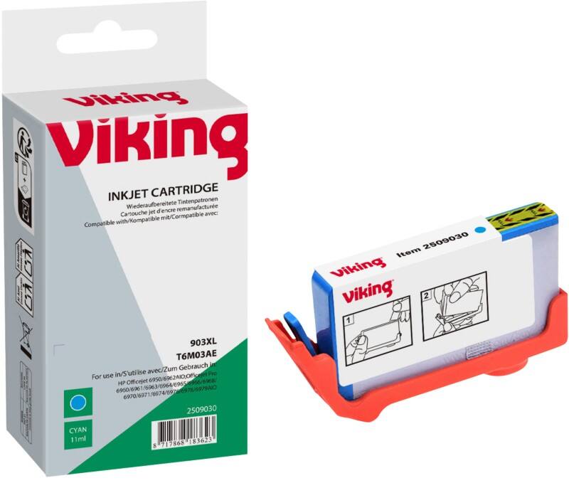 Viking 903XL compatibele HP inktcartridge T6M03AE cyaan