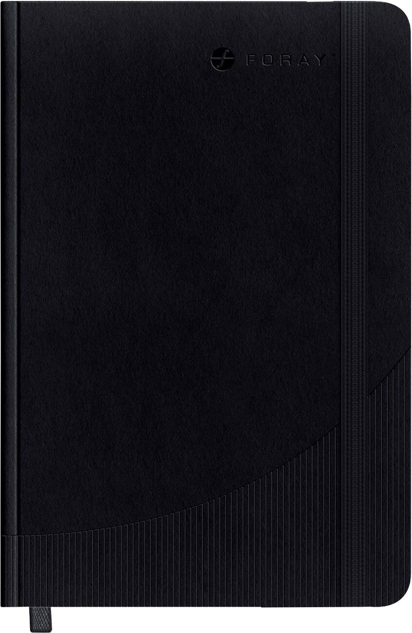 Foray Classic A4 Notitieboek Hardcover Zwart Blanco 80 vellen