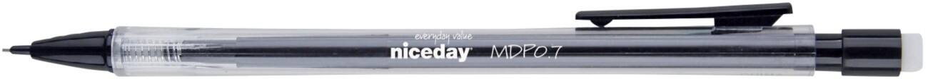 Niceday MDP0.7 Vulpotlood HB- 0,7 mm Zwart 12 Stuks