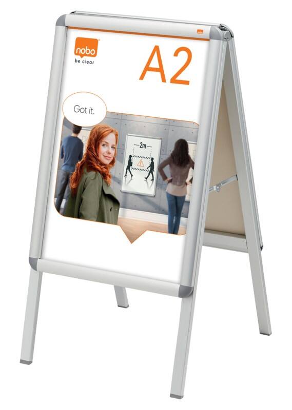 Nobo Premium Plus Stoepbord A2 Zilver