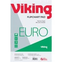 Viking Recycling Flipoverblok Geruit Euro 70 g/m² 5 Stuks à 20 Vellen 