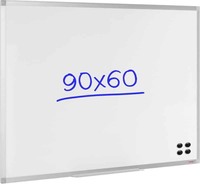 Viking Whiteboard Wandmontage Magnetisch Gelakt staal Enkelzijdig 90 (B) x 60 (H) cm