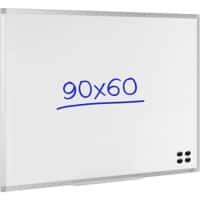 Viking Whiteboard Wandmontage Magnetisch Gelakt staal Enkelzijdig 90 (B) x 60 (H) cm