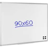 Viking Whiteboard Wandmontage Magnetisch Email Enkel 90 (B) x 60 (H) cm