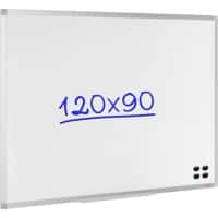 Viking Whiteboard Wandmontage Magnetisch Email Enkel 120 (B) x 90 (H) cm