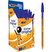 BIC Cristal Original Fine balpen blauw fijn 0,3 mm 50 stuks