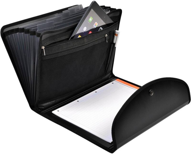 Exacompta Sorteermap Exafolio A4 Zwart Polypropyleen 6 vakken 25,5 x 4 x 33,5 cm