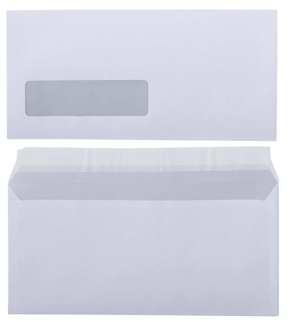 Office Depot Enveloppen DL WW 80 g/m² Wit Met Venster Kleefstrip 500 Stuks