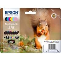 Epson 378 Origineel Inktcartridge C13T37884010 Cyaan, magenta, geel, lichtcyaan, lichtmagenta, zwart Multipack 6 Stuks