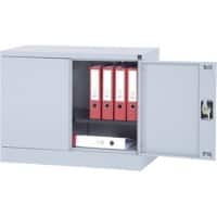 Realspace Draaideurkast 1 Plank Afsluitbaar 920 x 420 x 700 mm Zilver