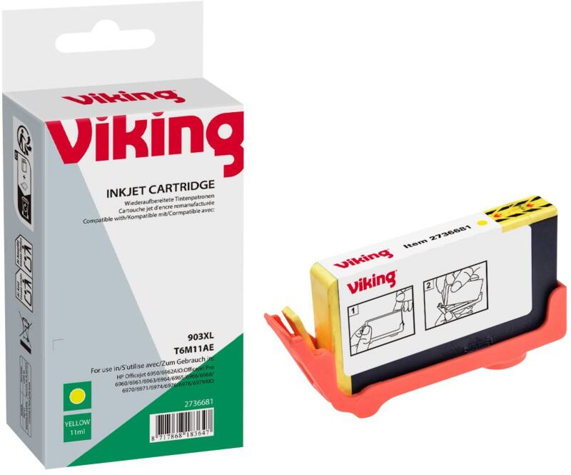 Viking 903XL compatibele HP inktcartridge T6M11AE geel