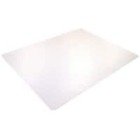Realspace Premium Stoelmat PC (Polycarbonaat) Rechthoekig Transparant 116 x 130 cm Zachte vloer