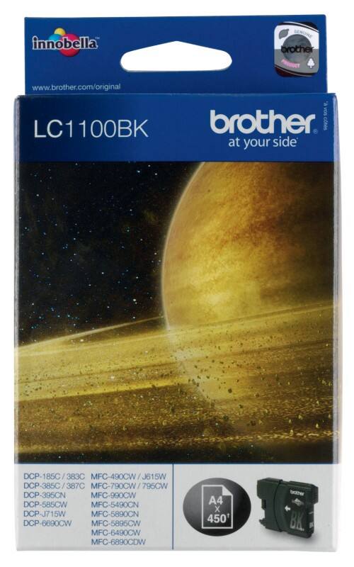 Brother LC1100BK Origineel Inktcartridge Zwart