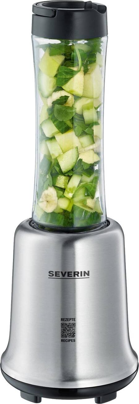 SEVERIN Blender Smoothie Mix & Go SM3739 300 W Zilver 14,5 x 14,5 x 38 cm