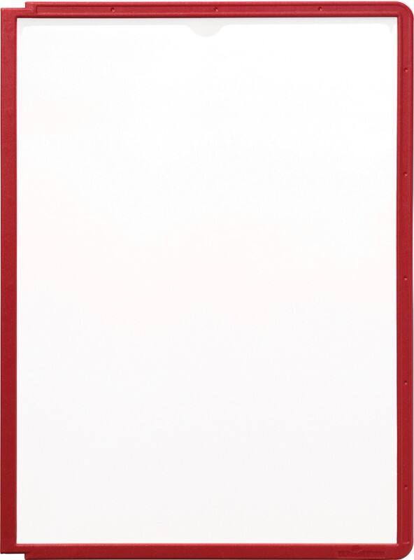 DURABLE Sherpa Zichtpaneel 10 Panelen A4 PP (polypropeen) Rood 5 Stuks