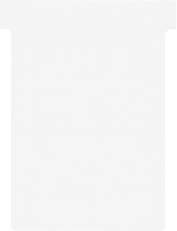 Nobo Maat 3 T-Kaarten 92 x 120mm Wit 100 Stuks