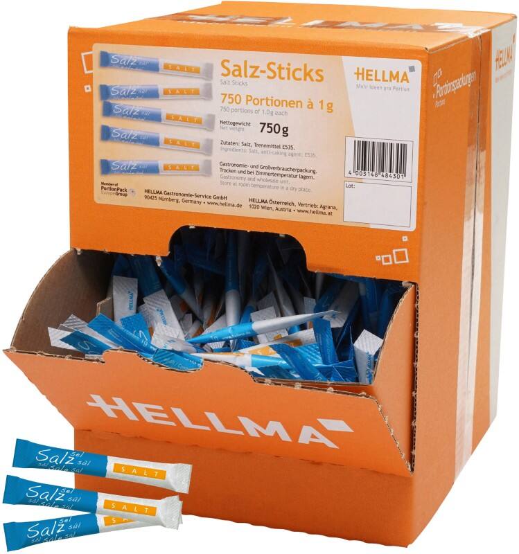 Hellma Zoutsticks 750 Stuks à 1 g
