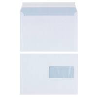 Office Depot Enveloppen Met Venster C5 229 (B) x 162 (H) mm Kleefstrip Wit 100 g/m² 500 Stuks