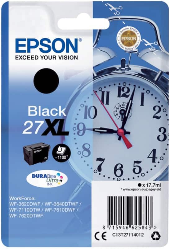 Epson 27XL Origineel Inktcartridge C13T27114012 Zwart