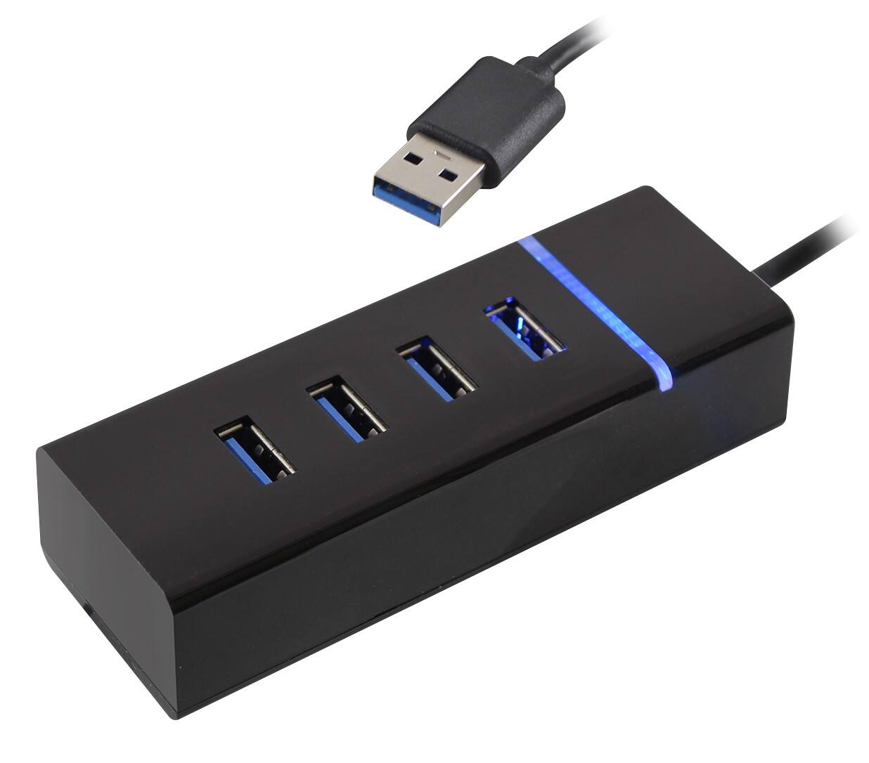 ewent EW1133 4 x USB 3.1 female naar 1 x USB 1.1 male Hub 4 Poorten