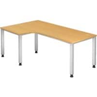 Hammerbacher Q Series Bureau Hoek Beuken 4 voeten 1.200 (B) x 2.000 (D) x 685 (H) mm Hout