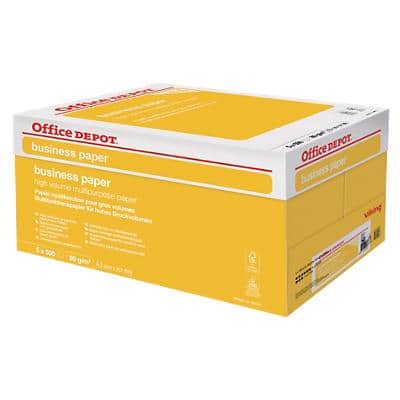 Office Depot Business A3 Print-/ kopieerpapier 80 g/m² Glad Wit 5 Pakken à 500 Vellen