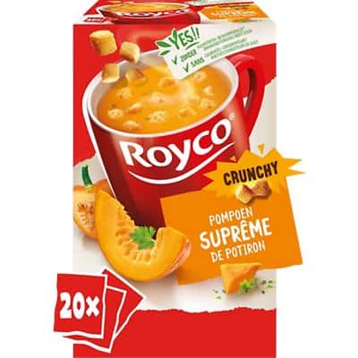 Royco Suprême Instant soep Pompoen Crunchy 20 Stuks à 30 g