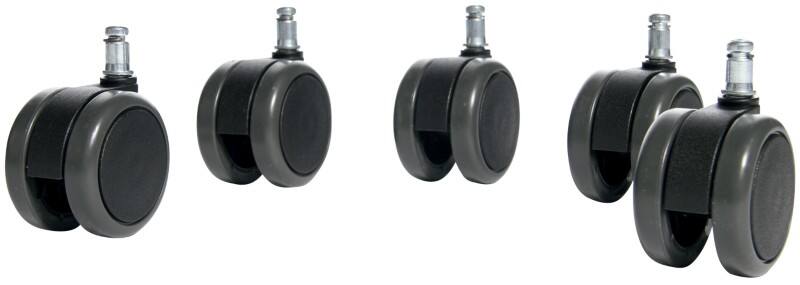 TOPSTAR Wielen voor harde vloeren 6990-7 Zwart 5 Stuks