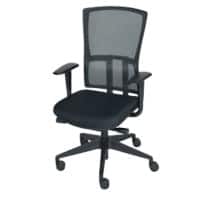 Schaffenburg Ergonomische stoel Synchroonmechanisme Mesh, Stof In hoogte verstelbare armleuning Hoogteverstelbare zitting Zwart 120 kg 300 NEN
