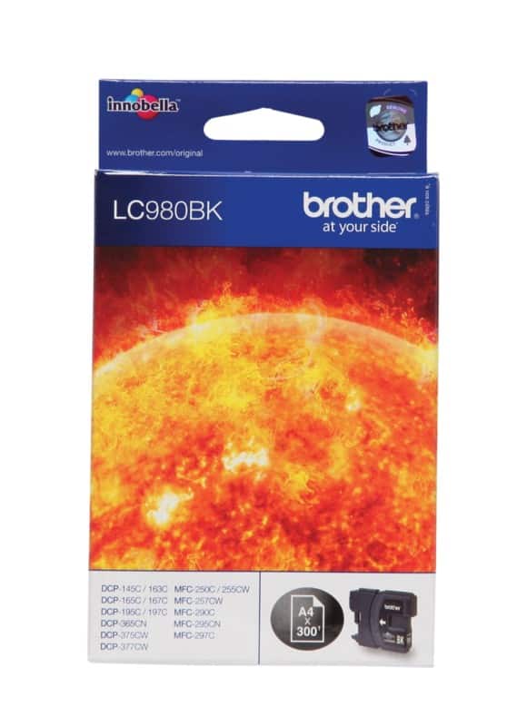 Brother LC980BK Origineel Inktcartridge Zwart
