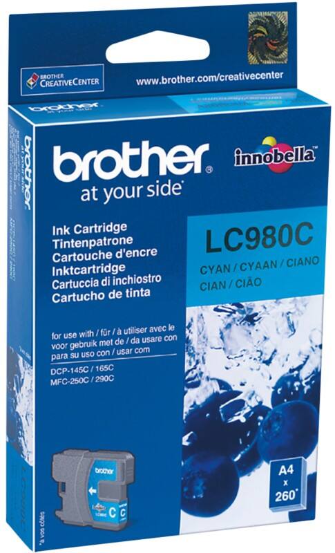 Brother LC980C Origineel Inktcartridge Cyaan