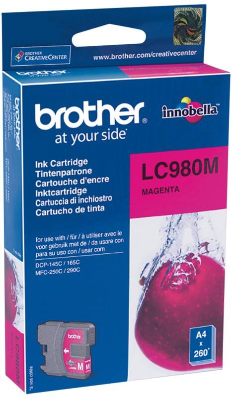 Brother LC980M Origineel Inktcartridge Magenta