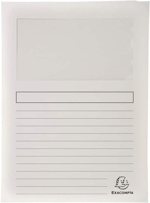 Exacompta Forever Sorteermap A4 Wit Manila 100% gerecycled 130 g/m² 100 Stuks