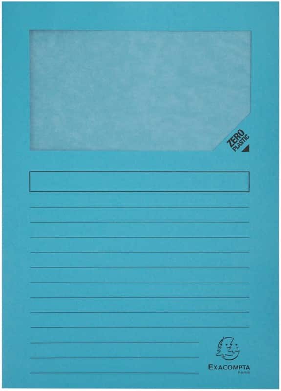 Exacompta Forever Sorteermap A4 Lichtblauw Manila 100% gerecycled 130 g/m² 100 Stuks