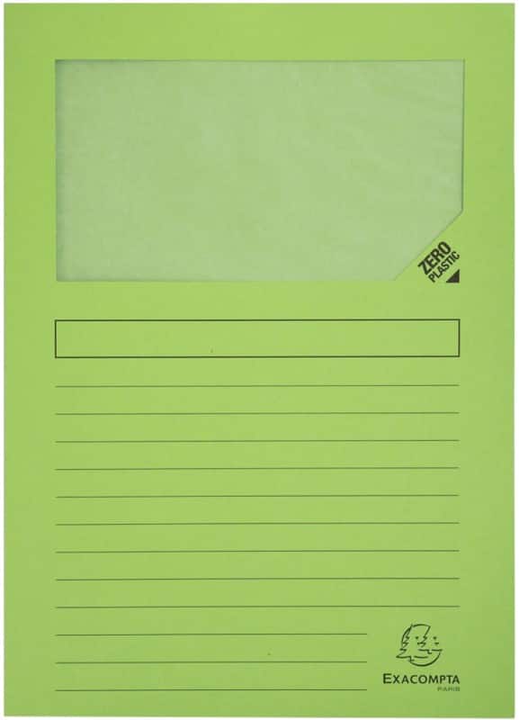 Exacompta Forever Sorteermap A4 Lichtgroen Manila 100% gerecycled 130 g/m² 100 Stuks