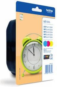 Brother LC125XLRBWBP Origineel Inktcartridge Cyaan, magenta, geel Multipack 3 Stuks